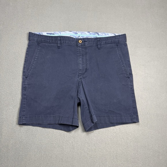 Tommy Bahama Tencel Shorts Mens 33 Gray Green Navy Chino Bermuda Lot of 3 - Picture 9 of 11